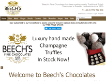 Tablet Screenshot of beechsfinechocolates.com